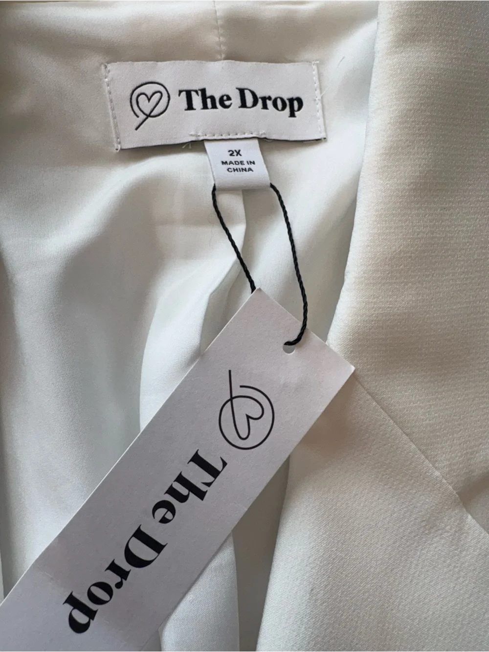 The Drop White Single-Button Blazer